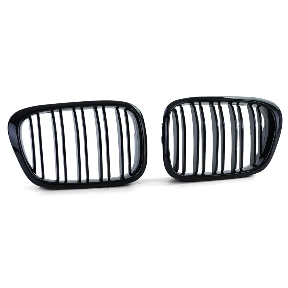 Griglia Doppio Passo Nera Lucida per BMW Serie 5 E39 (1995-2003) ABS Plug & Play