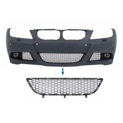Griglia Inferiore Centrale Paraurti Anteriore M-tech per BMW Serie 3 E90 E91