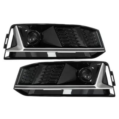 Griglia Inferiore Paraurti Anteriore Argento Audi A4 B9 S-line 2016-2018