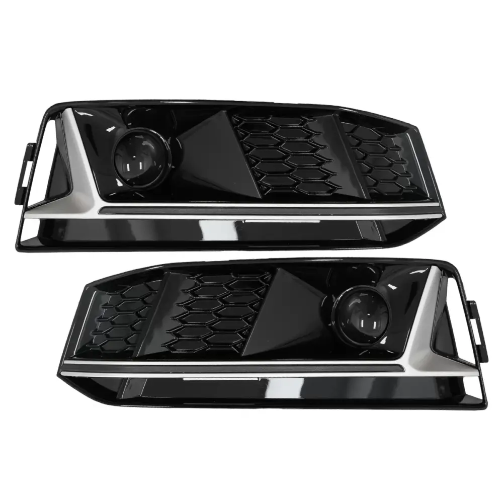 Griglia Inferiore Paraurti Anteriore Argento Audi A4 B9 S-line 2016-2018