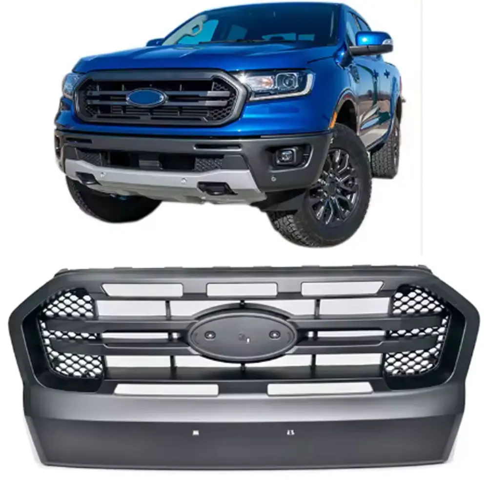 Griglia Nera con Doppio Steccato per Ford Ranger T7 2016-2019 2.2 3.2