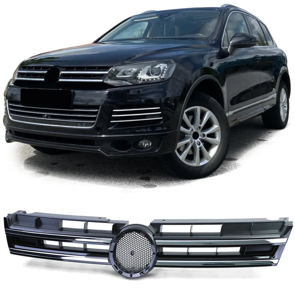 Griglia Nera Cromo per Volkswagen Touareg 2 7P (2010-2014)