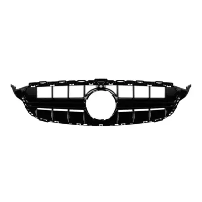 Griglia Nera Lucida Anteriore per Mercedes Classe C W205 2014-2019