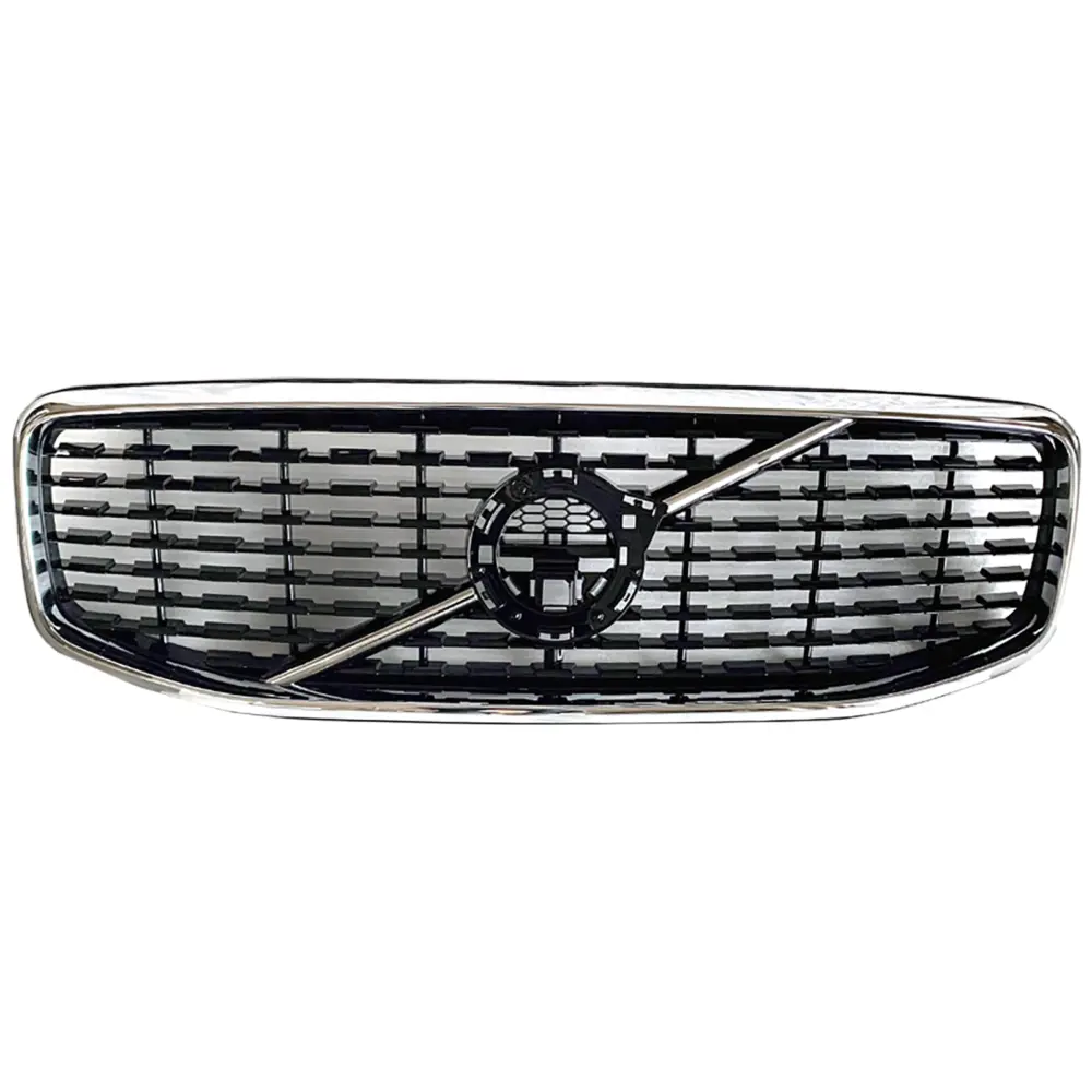 Griglia Nera Lucida con Cornice Cromata per Volvo XC60 II 2017-2021