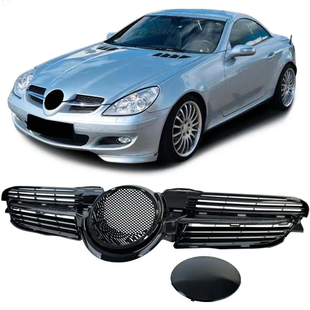 Griglia Nera Lucida per Mercedes SLK R171 2004-2007 Pre-restyling