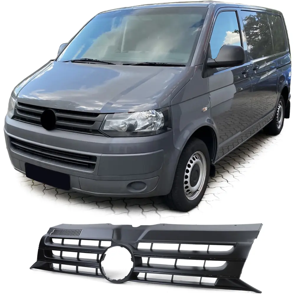 Griglia Nera per Emblema per Volkswagen Bus T5 Furgone 2009-2015