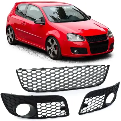 Griglia Nido d'Ape Set per Volkswagen Golf 5 GTI 2004-2009 (Destra, Sinistra