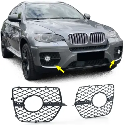 Griglia per BMW X6 E71 2006-2014, Set per Fendinebbia, Destra e Sinistra