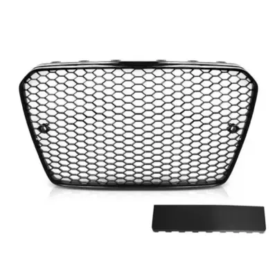 Griglia RS Nera Lucida Anteriore per Audi A5 2011-2016 Paraurti Standard S-line