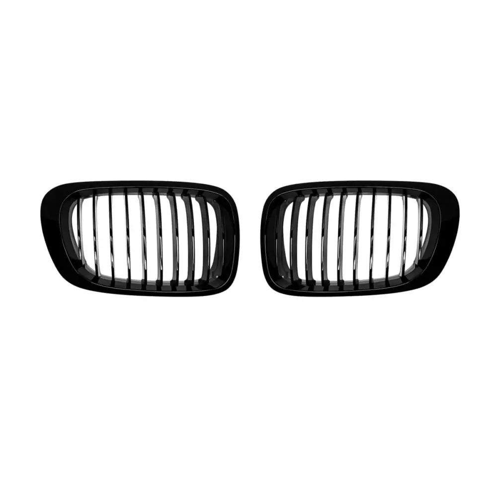Griglia Singola Nera Anteriore per BMW Serie 3 E46 Coupe Cabrio 1999-2003