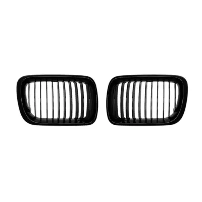 Griglia Singola Nera Lucida Anteriore per BMW Serie 3 E36 1997-1999