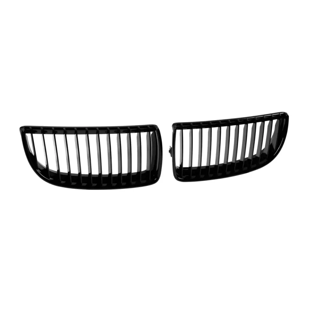Griglia Singola Nera Lucida Anteriore per BMW Serie 3 E90 2005-2007