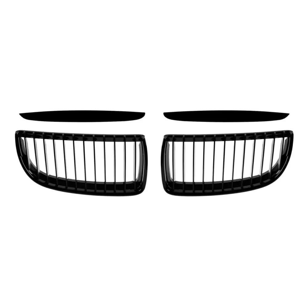 Griglia Singola Nera Lucida Anteriore per BMW Serie 3 E90 2005-2007