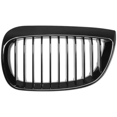 Griglia Singolo Listello Nero Lucido Anteriore per BMW Serie 1 E81 E87