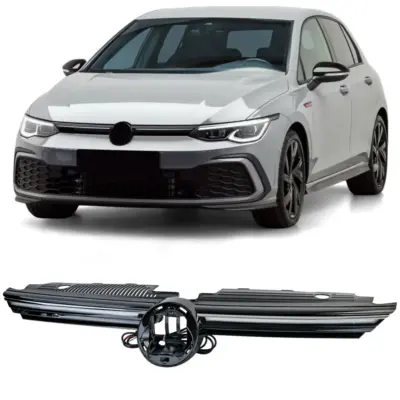 Griglia Sportiva Anteriore con Cromatura e LED per Volkswagen Golf 8 dal 2019