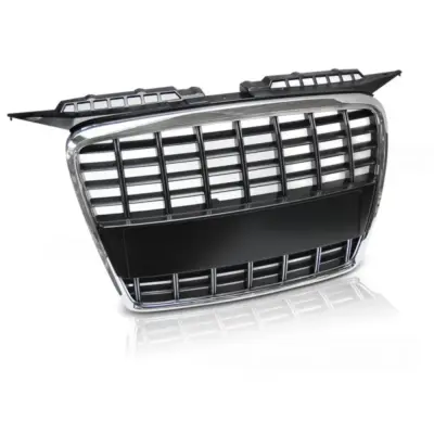 Griglia Sportiva Cromata Nera Anteriore per Audi A3 05-08