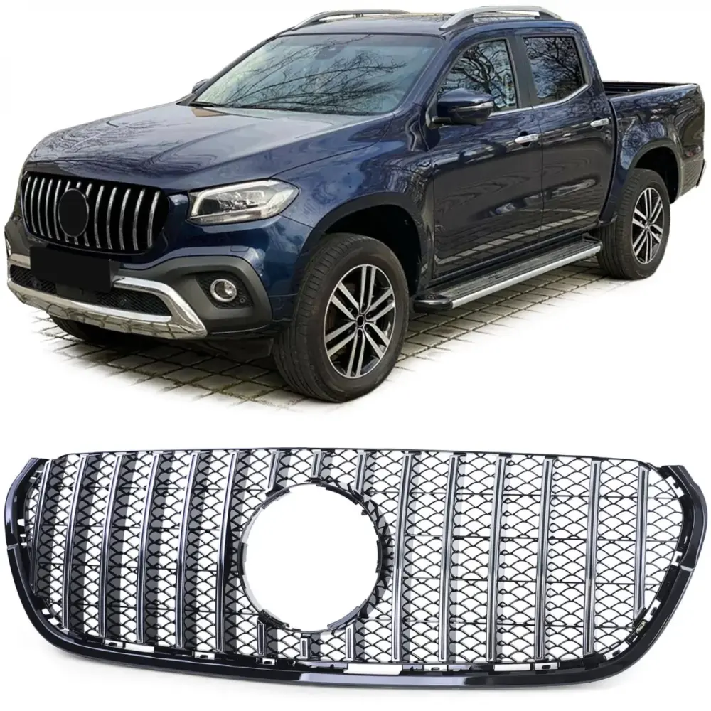 Griglia Sportiva Cromata Nera Anteriore per Mercedes Classe X W470 17-20
