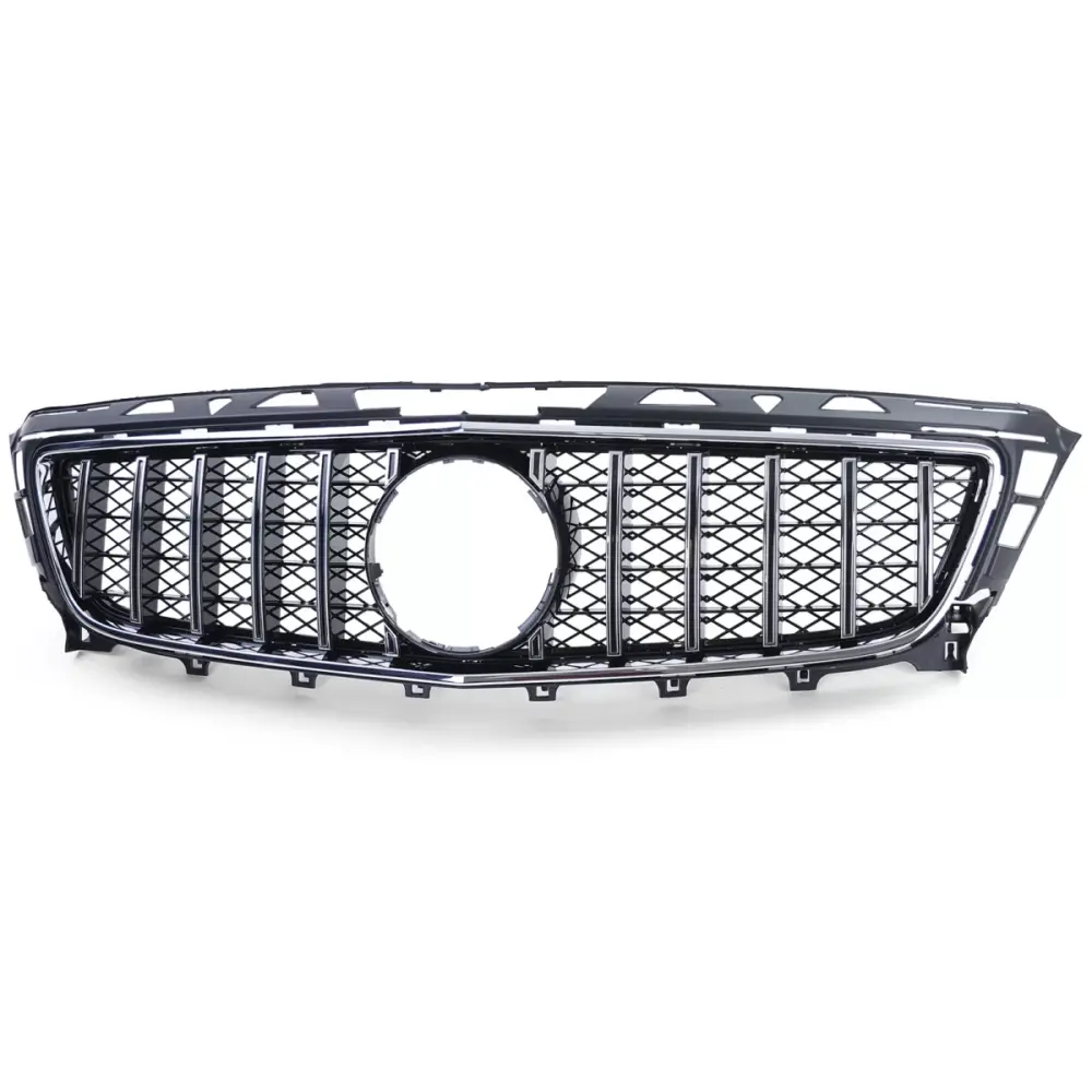 Griglia Sportiva Cromata Nera Anteriore per Mercedes CLS C218 X218 11-14