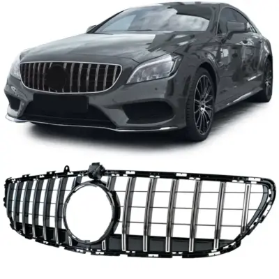 Griglia Sportiva Cromata Nera per Mercedes CLS C218 X218 Facelift 14-18