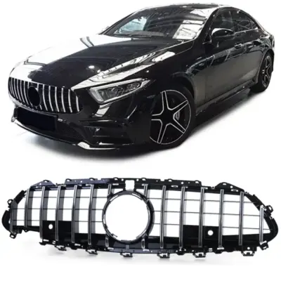 Griglia Sportiva Cromata Nero Lucido Anteriore per Mercedes CLS C257 dal 17