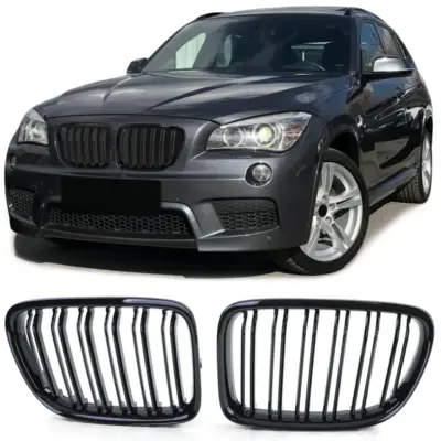 Griglia Sportiva Doppio Ponte Lucida per BMW X1 E84 09-15