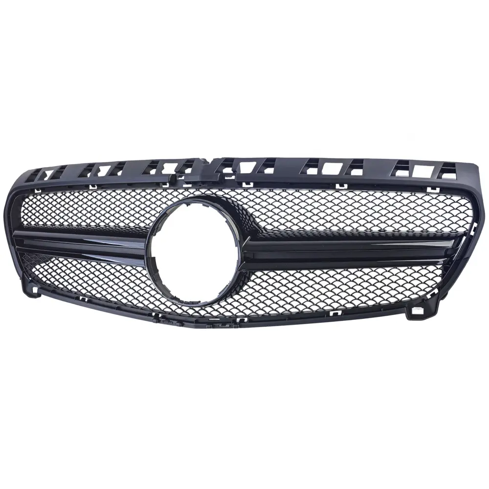 Griglia Sportiva Doppio Ponte Nera Lucida per Mercedes Classe A W176 12-15