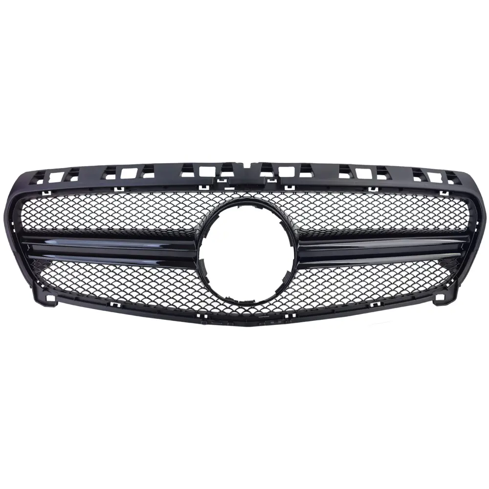 Griglia Sportiva Doppio Ponte Nera Lucida per Mercedes Classe A W176 12-15