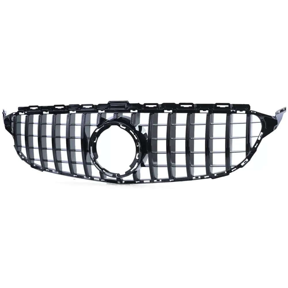 Griglia Sportiva Lucida Nera Anteriore per Mercedes Classe C W205 S205 18-21