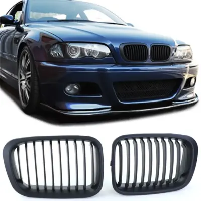 Griglia Sportiva Nera Anteriore per BMW Serie 3 E46 1998-2001