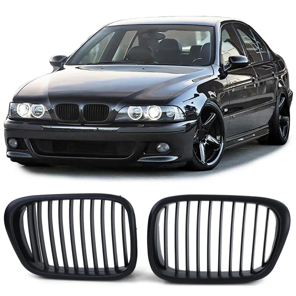 Griglia Sportiva Nera Anteriore per BMW Serie 5 E39 1995-2003