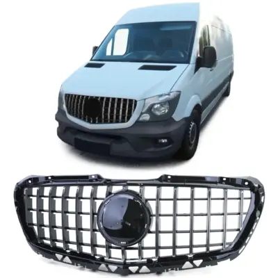 Griglia Sportiva Nera Cromata per Mercedes Sprinter W906 2013-2018