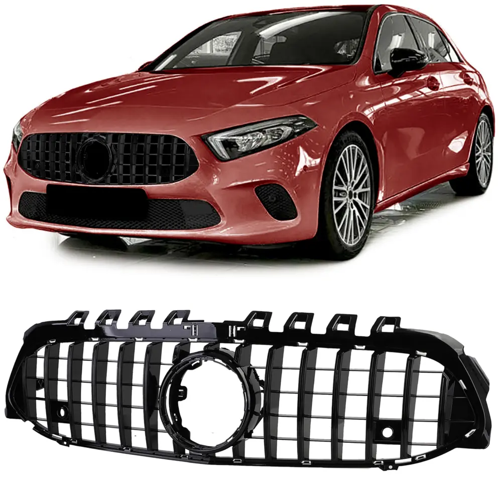 Griglia Sportiva Nera Lucida per Mercedes Classe A W177 V177 18-24