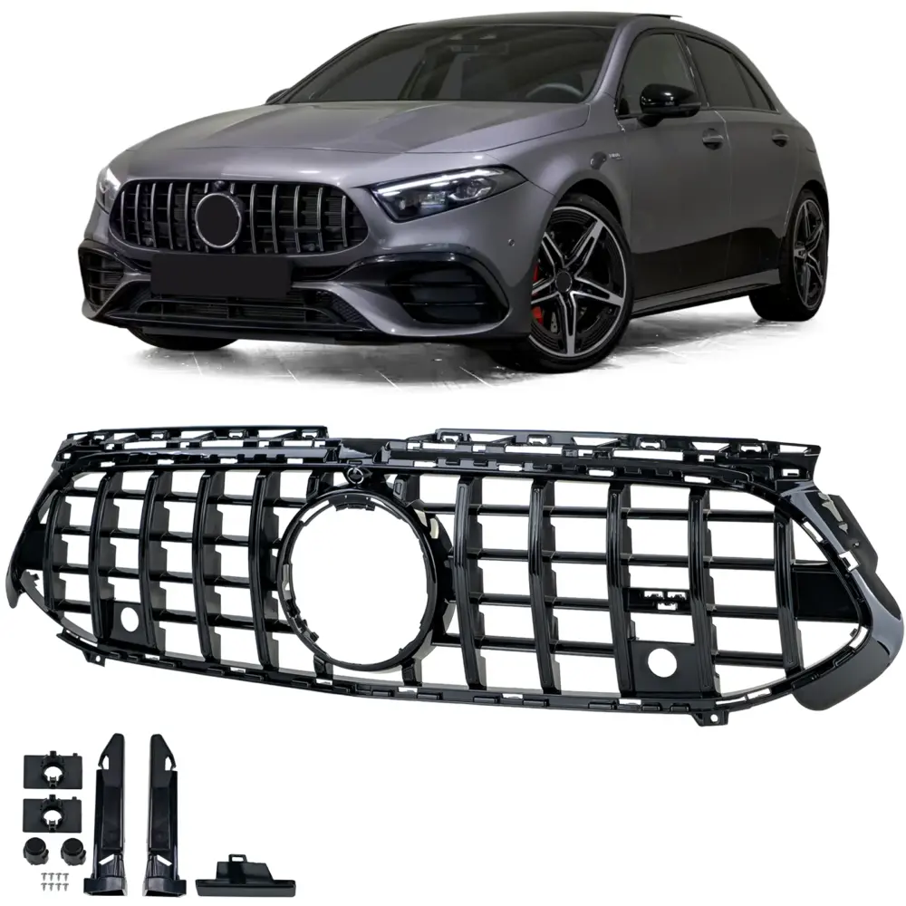Griglia Sportiva Nera Lucida per Mercedes Classe A W177 V177 dal 2022