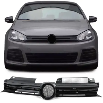 Griglia Sportiva Nera Lucida per Volkswagen Golf 6 Limo 08-13