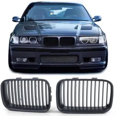 Griglia Sportiva Nera Opaca Anteriore per BMW Serie 3 E36 90-96