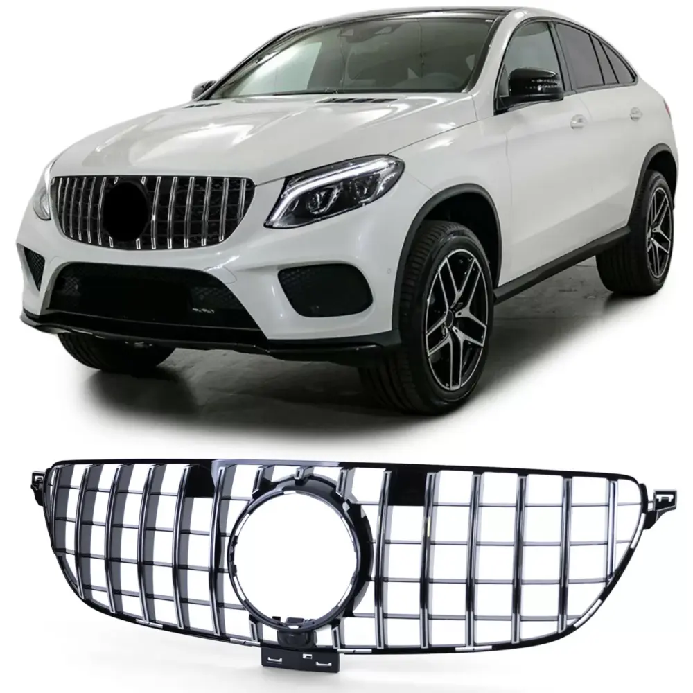 Griglia Sportiva Nero Cromato Anteriore per Mercedes GLE Coupe C292 2015-2019