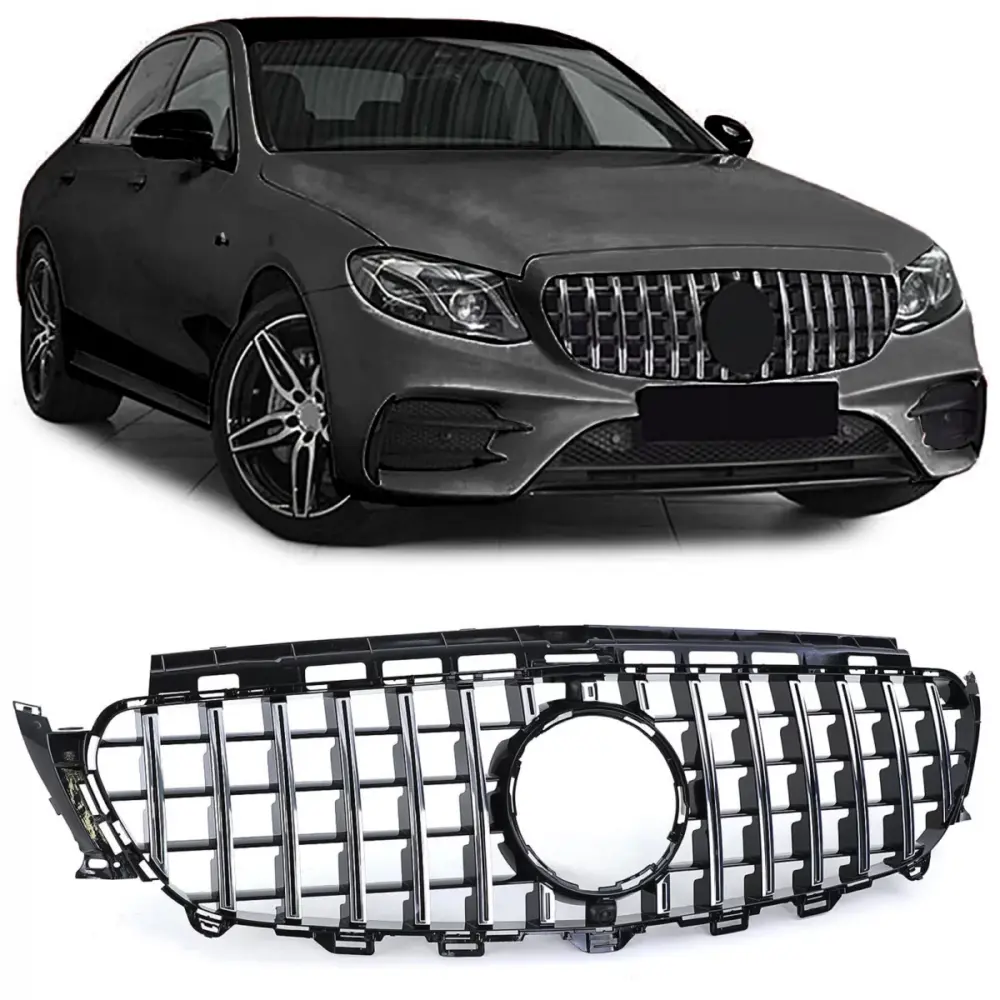 Griglia Sportiva Nero Cromato per Mercedes e W213 S213 C238 A238 16-20