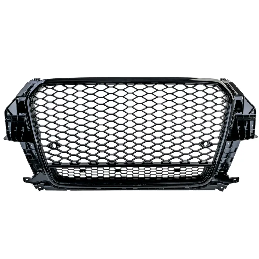 Griglia Sportiva Nido D'ape Nero Lucido per Audi Q3 8U Pre-facelift 11-15