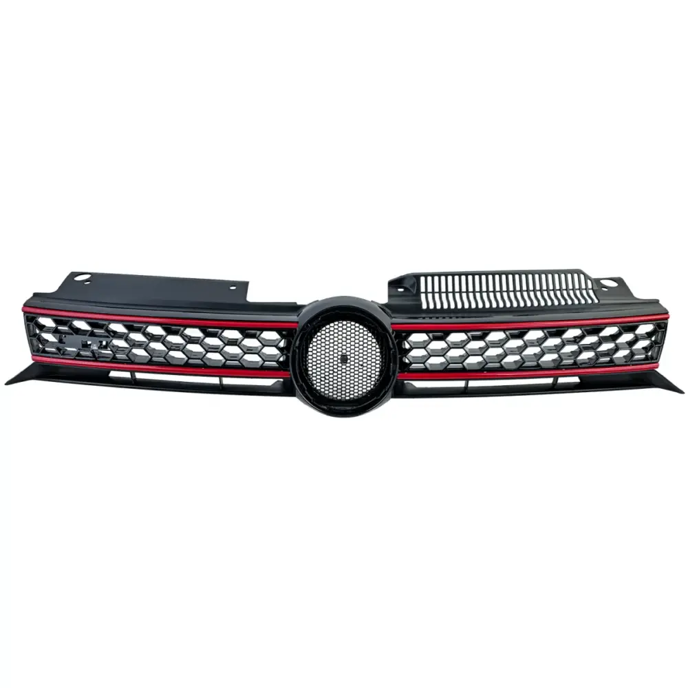 Griglia Sportiva Nido D'ape Nero Rosso per Volkswagen Golf 6 GTI 08-13