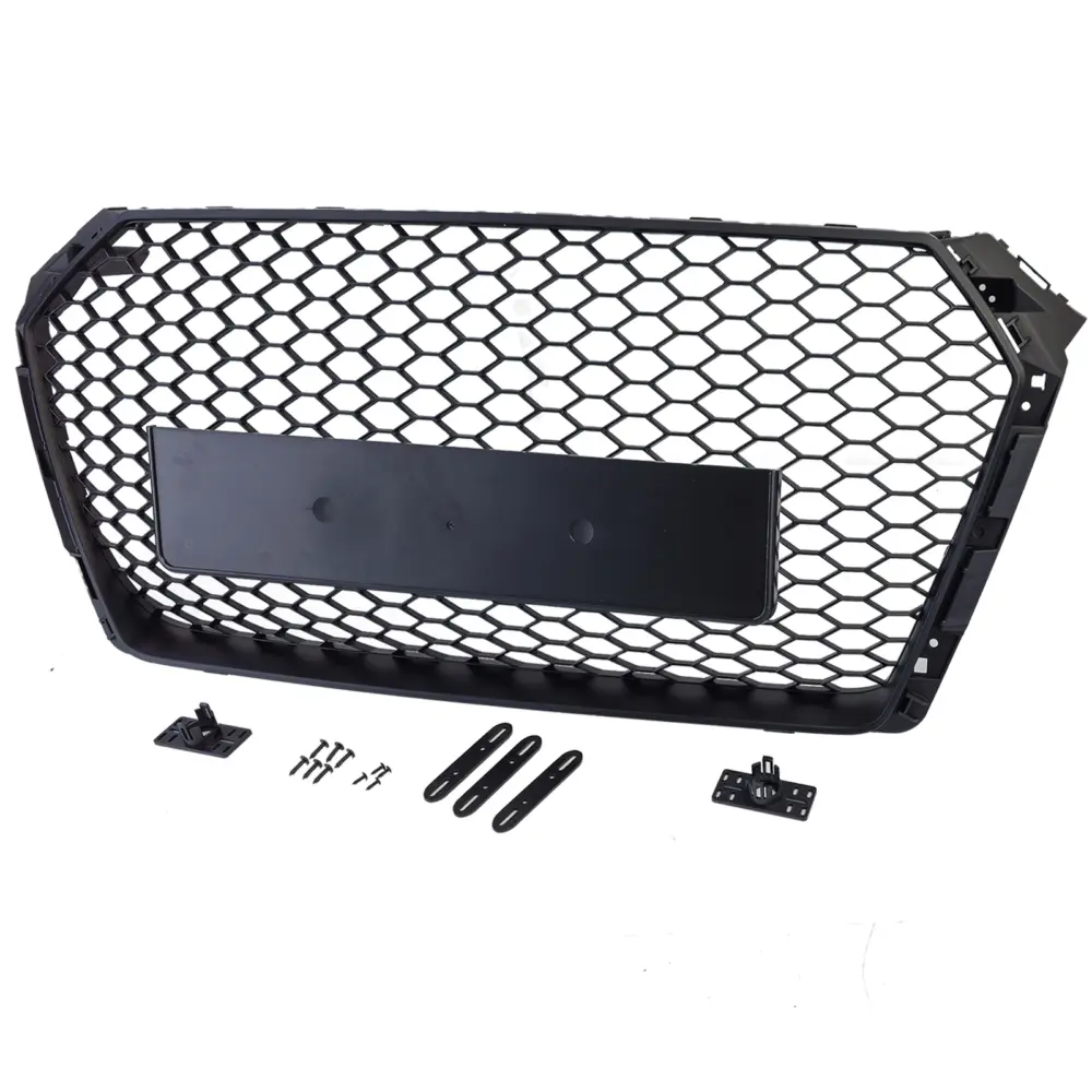 Griglia Sportiva Senza Emblema Design a Nido D'ape per Audi A4 B9 8W 2015-19