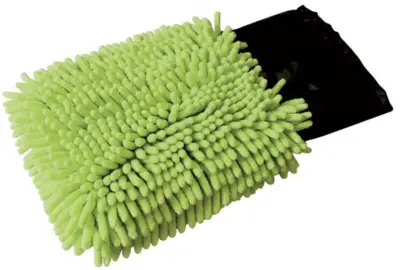 Guanto lavaggio auto microfibra con inserti coriandoli morbido e assorbente