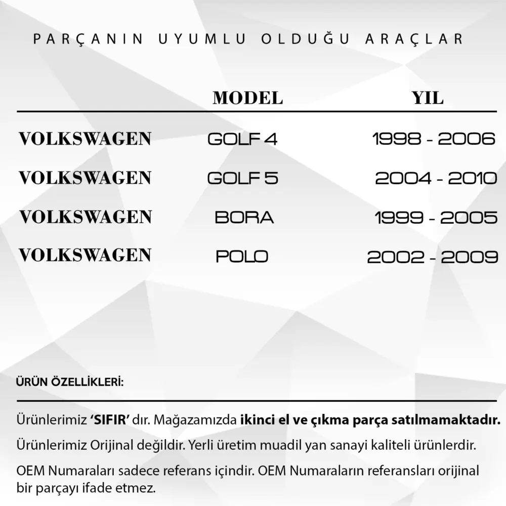 Guarnizione Antenna Tetto per Volkswagen Golf 4-5, Polo, Bora