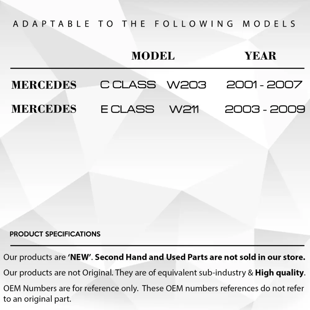 Guarnizione Specchio Retrovisore Laterale per Mercedes W203 W211