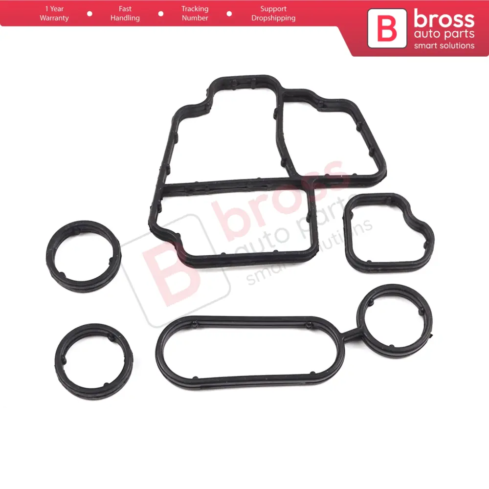 Guarnizione Supporto Filtro Olio con O-ring Raffreddatore per Audi Seat Skoda