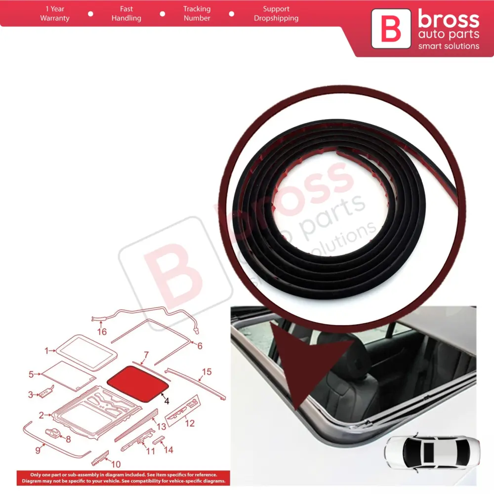 Guarnizione Tetto Apribile per BMW E46 E90 E60 E61 E34 E39 Serie 5