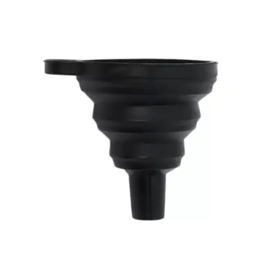 Imbuto Olio Pieghevole Silicone Nero Universale