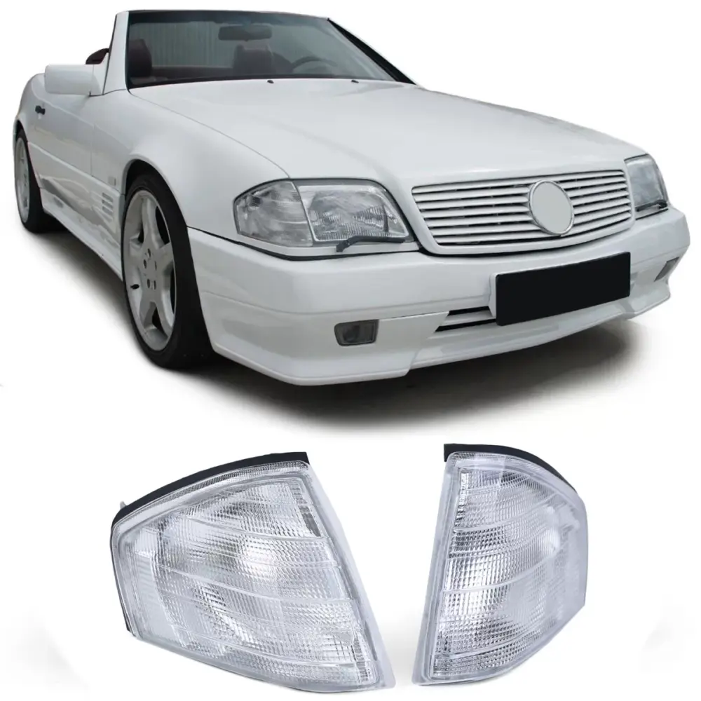 Indicatori Bianchi Anteriori Coppia per Mercedes SL R129 1989-2001