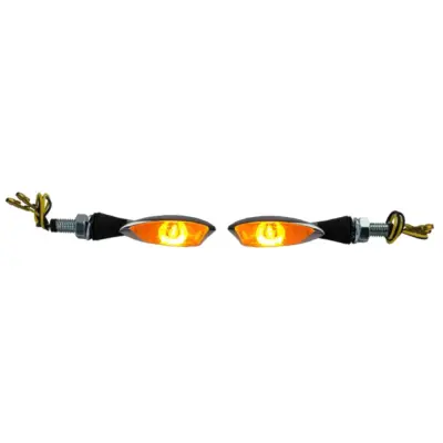 Indicatori di Direzione LED Mini Morella Cromati per Moto