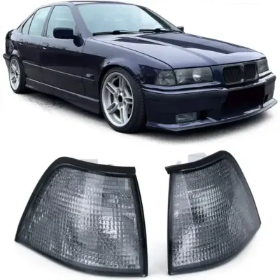 Indicatori Fumo Nero Anteriori per BMW Serie 3 E36 Berlina Touring Compatta