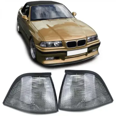 Indicatori Fumo Nero Posteriori Coppia per BMW Serie 3 E36 Coupe Cabrio 91-99